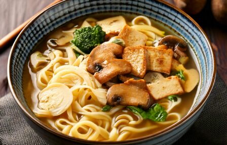 mushroom tofu ramen