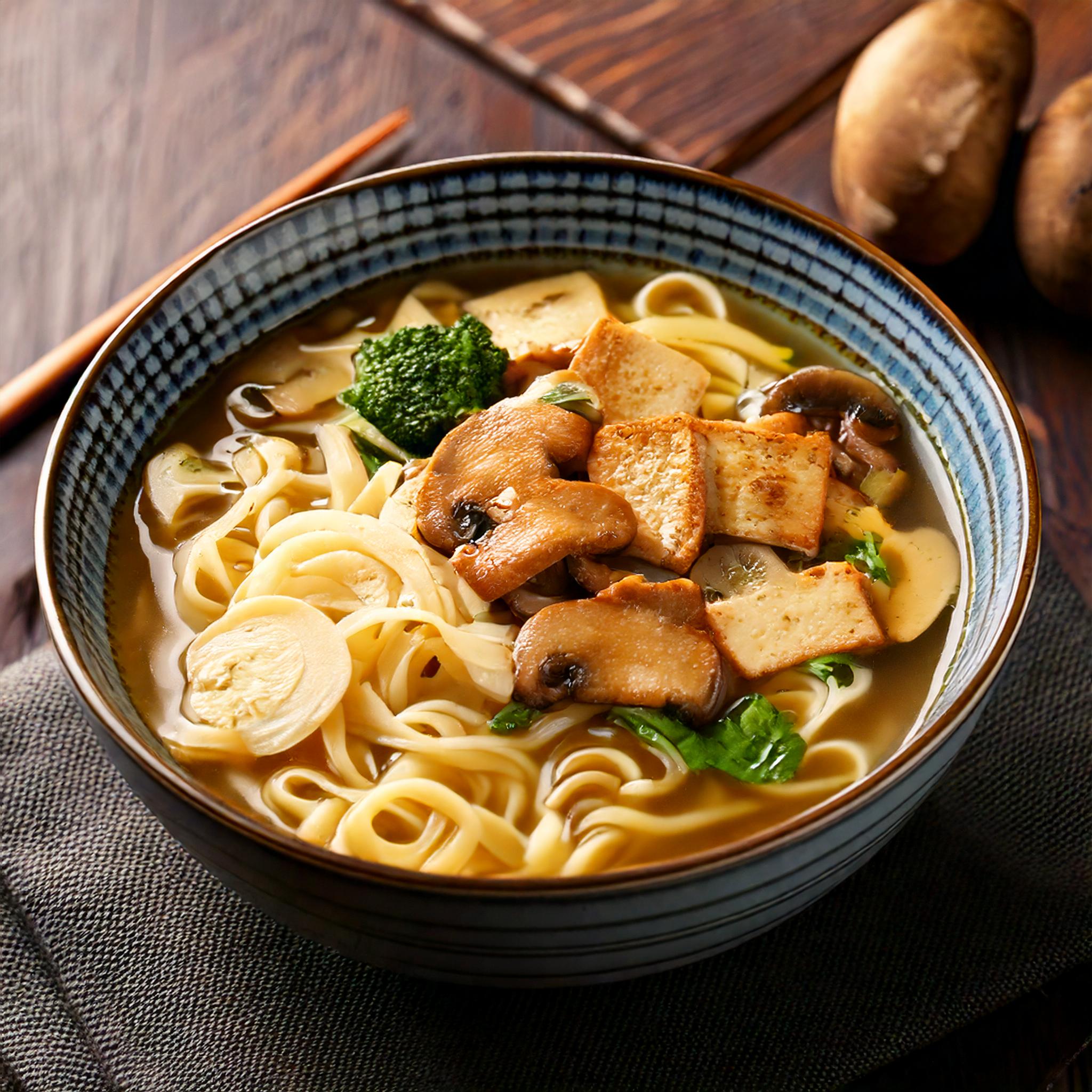 mushroom tofu ramen